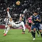 Cristiano Ronaldo menyumbang gol kemenangan Juventus saat bertanding melawan SPAL. (AFP/Marco Bertorello)