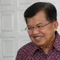 Wapres Jusuf Kalla di rumah dinas Wakil Presiden, Jakarta (Liputan6.com/Herman Zakharia)