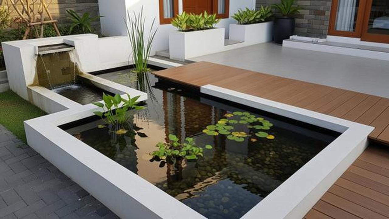 8 Model Kolam Ikan Minimalis Lahan 2x3 Meter Mudah Dirawat, Cocok Jadi Hiasan Teras