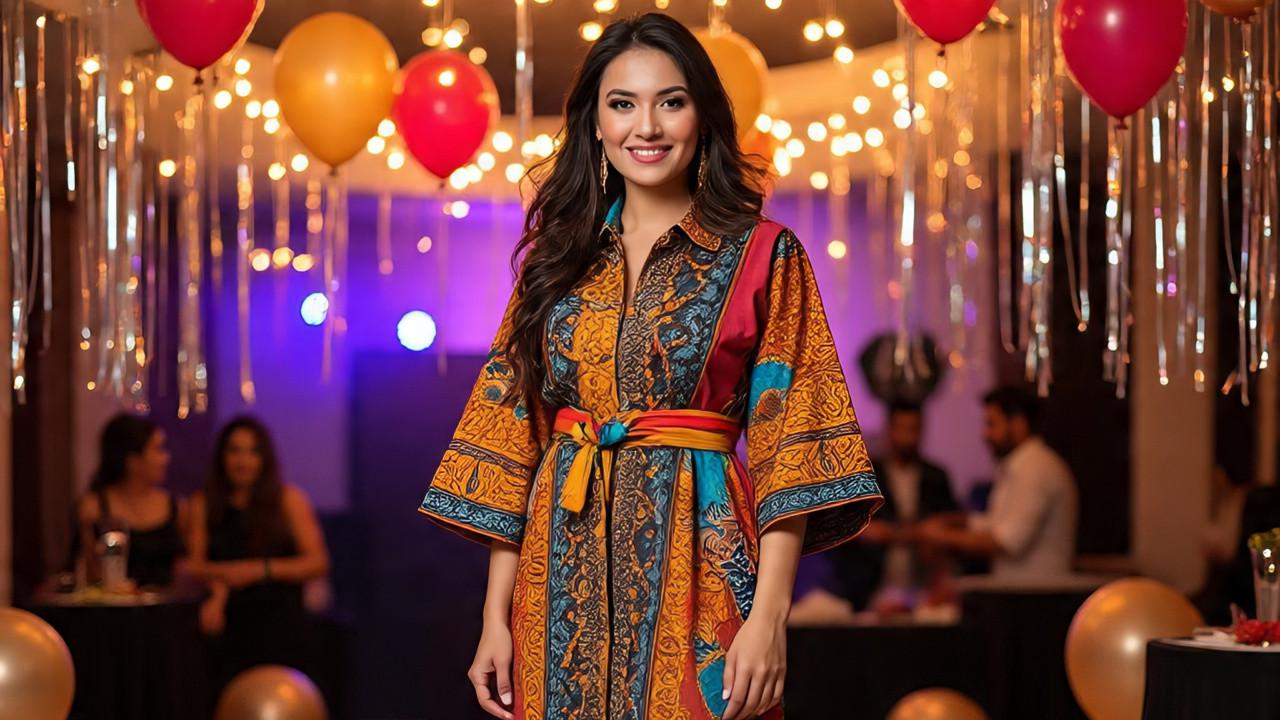 Ilustrasi Tunik Batik