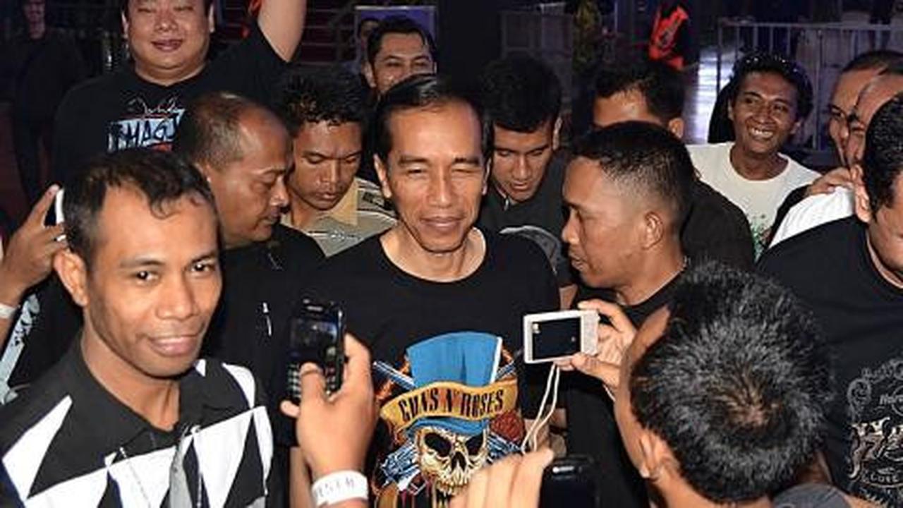 Beli tiket Rp 700 ribu, Jokowi duduk di kursi VIP konser G N'R