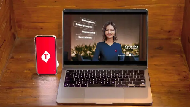 Asisten virtual Veronika kini terintegrasi dengan NLP dan machine learning dari ChatGPT yang didukung layanan Microsoft Azure (Foto: Corpcomm Telkomsel).