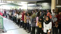 Pemkot Surabaya kembali menggelar Bursa Kerja Terbuka bersinergi dengan 40 perusahaan swasta. (Foto: Liputan6.com/Dian Kurniawan)