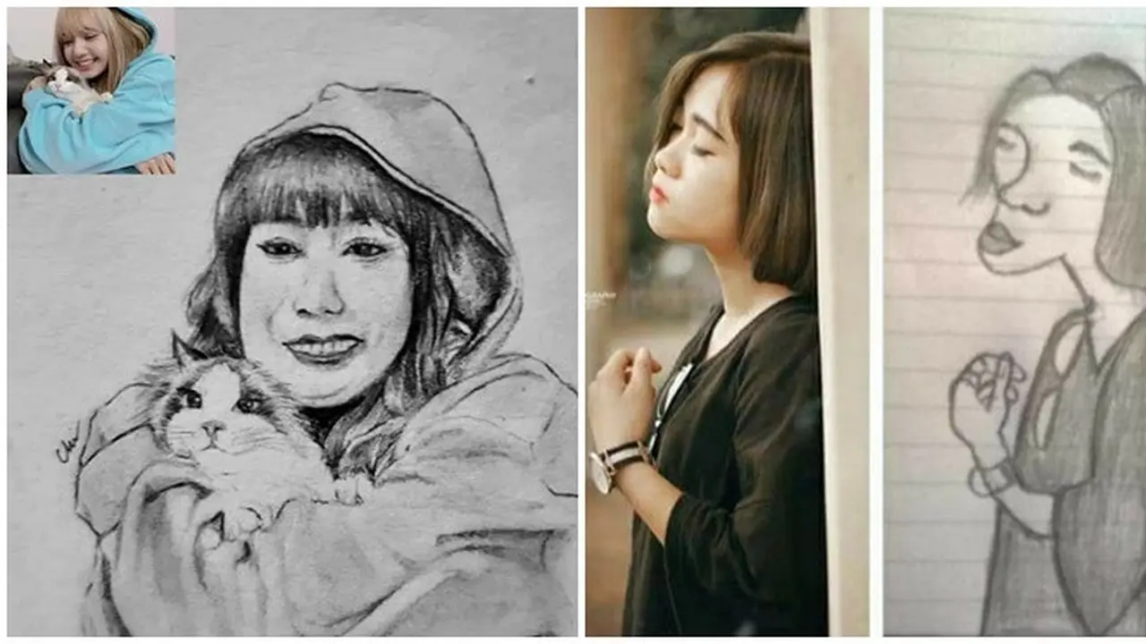 Beda dari Aslinya, 6 Potret Gagal Gambar Sketsa Wajah Ini Kocak Banget