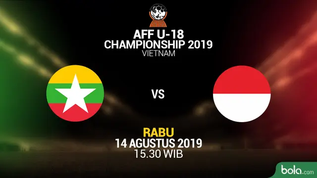 AFF U18 - Myanmar Vs Indonesia
