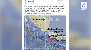 Gempa magnitudo 5,4 menggoyang Jakarta. Kejadian ini turut dirasakan para warganet yang meluapkan pengalamannya di media sosial.