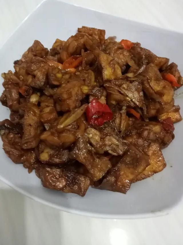 Tahu Bacem Tempe Tumis