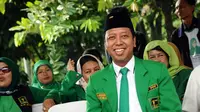 Sekretaris Jenderal Partai Persatuan Pembangunan Romahurmuziy terpilih jadi Ketua Umum PPP dalam Muktamar VIII PPP di Surabaya, Jawa Timur. (Liputan6.com/Helmi Fithriansyah)