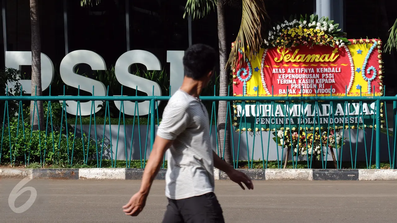 20160227-SK Pembekuan Masih Dikaji, PSSI Dapat Karangan Bunga-Jakarta