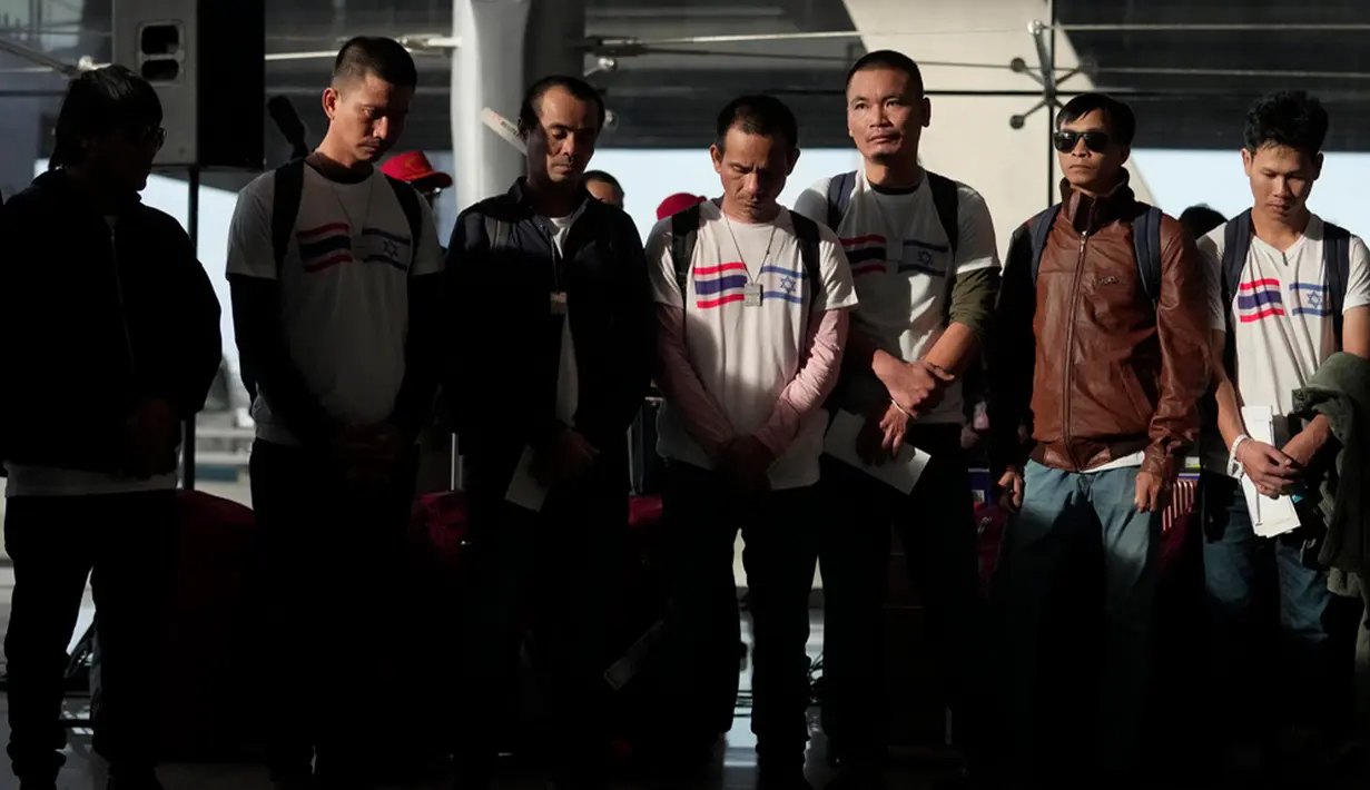 Sekitar 1.200 orang tewas dan lebih dari 240 orang, termasuk warga Thailand, disandera oleh Hamas. Demikian seperti dilansir AFP, Kamis (30/11/2023). (AP Photo/Sakchai Lalit)