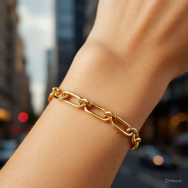 Model Gelang Rantai Emas London Terbaru