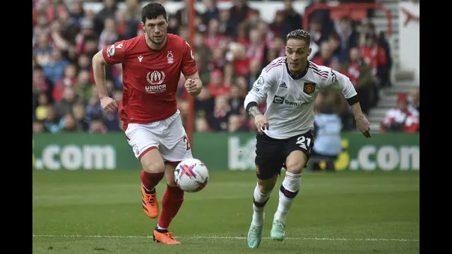 Foto: Aksi Ciamik Antony saat MU Gasak Nottingham Forest, Bantu Setan Merah Duduki Peringkat Tiga Klasemen Liga Inggris