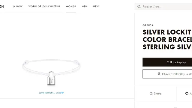 Gelang Kevin Sanjaya, Sumber: Website Louis Vuitton