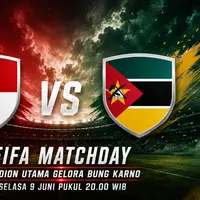 Saksikan Siaran Langsung FIFA Matchday Timnas Indonesia Vs Mozambik di SCTV, Indosiar, dan Vidio