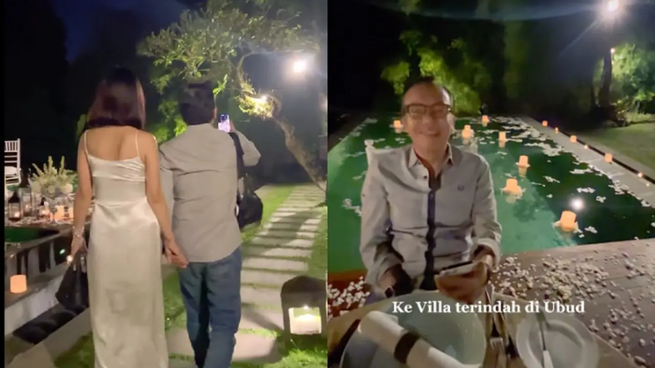 Momen Dinner Ari Lasso dan Dearly Joshua di Bali (Foto: Instagram @dearlyjoshua)