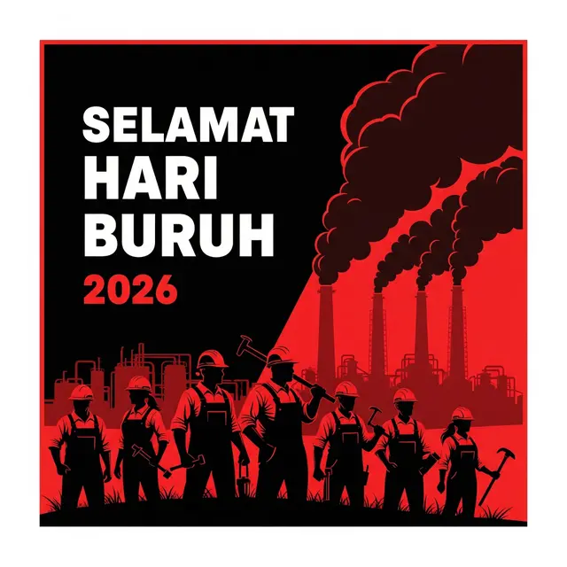Desain Poster Hari Buruh Internasional
