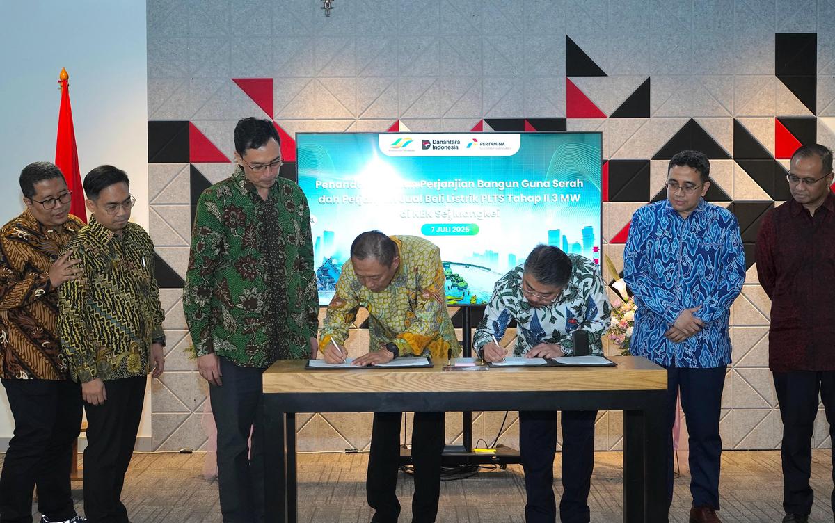 Pertamina dan PTPN III Teken kerjasama Kembangkan PLTS di Sei Mangkei, Sumatera Utara