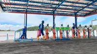 Stasiun Pengisian Bulk Elpiji (SPBE) yang berlokasi di Doyo Baru, Kabupaten Jayapura, Papua. (Liputan6.com/Katharina Janur)