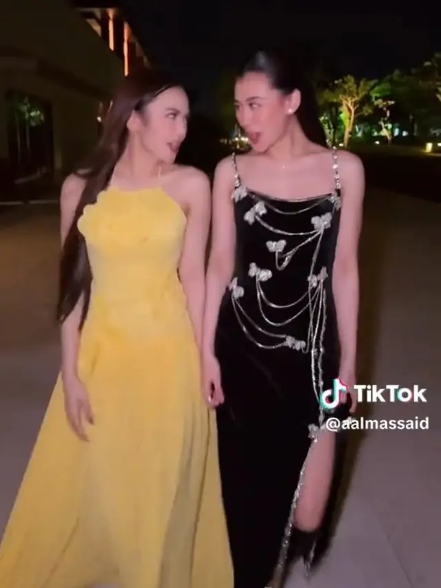 Tampil Kontras dari Aaliyah Massaid, Gaya Mahalini Memesona Pakai Dress Kuning Rp32 Juta Saat Ikut Tren TikTok Dracula Jennie x Tame Impala