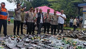 Polres Sukabumi Kota mengungkap sebanyak 926 kasus tindak pidana terjadi selama 2025. (Liputan6.com/Fira)