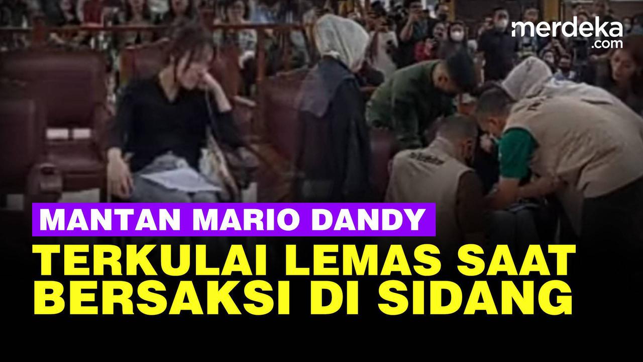 VIDEO: Amanda Mantan Mario Dandy Sesak Napas Terkulai Lemas di Sidang