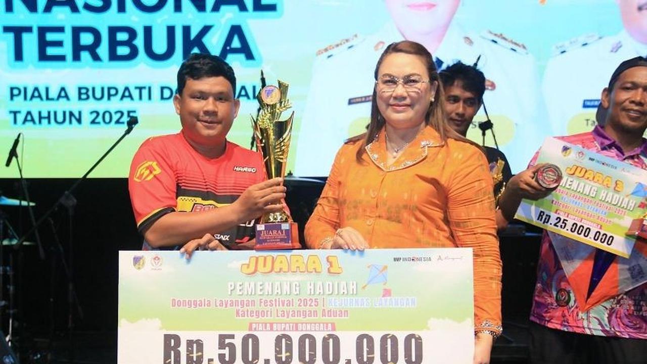 Festival Layangan Donggala Masuk Kalender Tahunan, Hadiah Pemenang Capai Rp50 Juta!