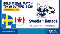 Sedang Sengit! Live Streaming Final Sepak Bola Putri 6 Agustus 2021 Olimpiade Tokyo 2020 Perebutan Medali Emas