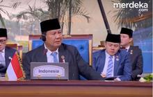 Lirikan Prabowo Kursinya Kena Senggol Presiden Turki Erdogan saat 'Walk Out' di KTT D8