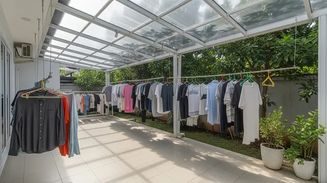 15 Model Penutup Jemuran Belakang Rumah yang Tetap Dapat Sinar Matahari