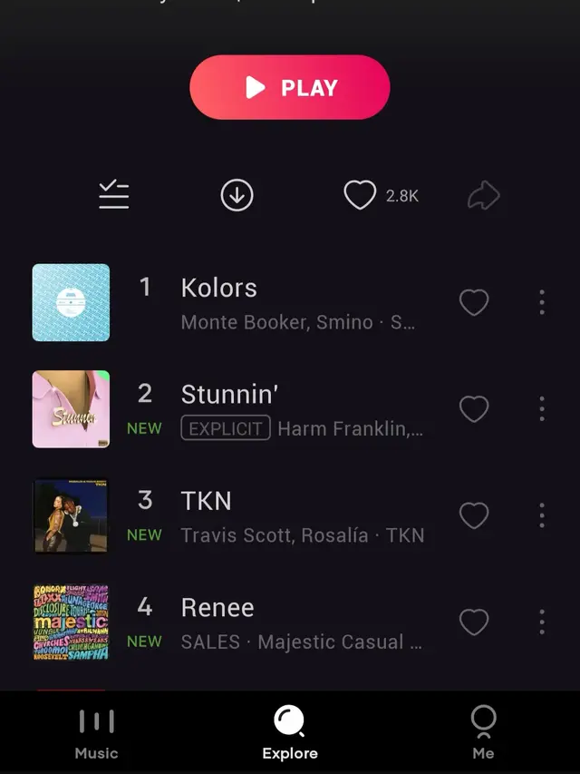 Koleksi TikTok Top 20. (Foto: Dok. Resso)