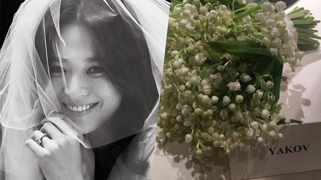 Buket bunga Song Hye Kyo merupakan hadiah dari sahabat dekatnya./Copyright soompi.com