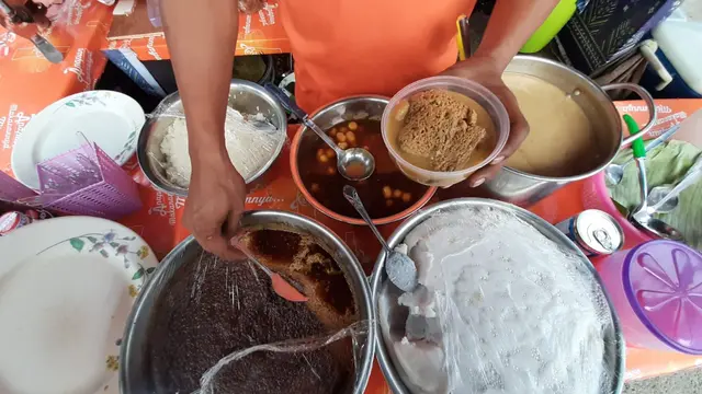Bubur Kampiun, Nikmatnya Srikaya Berpadu dengan Manisnya Gula Aren