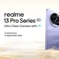 Realme 13 Pro Series 5G dipastikan siap melenggang untuk pasar Indonesia. (Dok: Realme Indonesia)