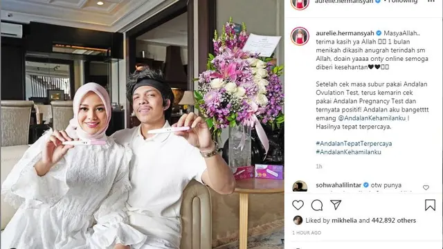 Aurel Hermansyah positif hamil