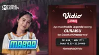 Streaming MABAR Seru Bareng Guraisu dan Larissa Rochefort di Vidio. (Sumber : dok. vidio.com)