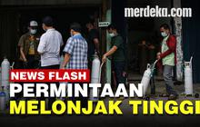 VIDEO: Kasus Covid-19 Meningkat, Terjadi Antrean Pengisian Tabung Oksigen di Jakarta
