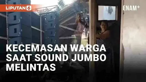 VIDEO: Viral Warga Pegang Kaca Saat Truk Sound Horeg Melintas, Cemas Bangunan Rusak