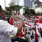 Koalisi Masyarakat Peduli Pendidikan (KMPP) menolak pemberlakuan sekolah lima hari di Kota Semarang, Jawa Tengah. (Liputan6.com/Felek Wahyu)