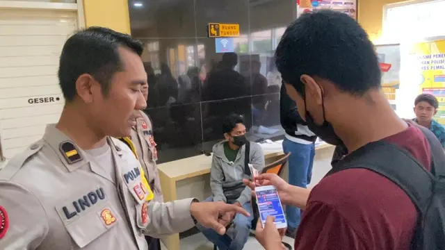 Program balik mudik gratis Polres Pemalang, Jawa Tengah usai lebaran Idul Fitri 2023. (Foto: Liputan6.com/Polres Pemalang)