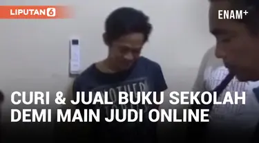 Kecanduan Judi Online, Penjaga Sekolah Curi dan Jual Ratusan Buku Pelajaran