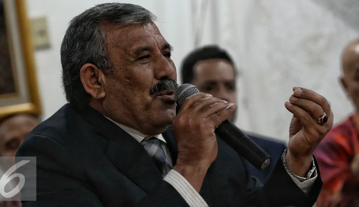 Duta Besar Irak untuk Indonesia Abdullah Hasan Salih hadir dalam diskusi Umat Muslim Inggris dan Umat Muslim Islam di Jakarta, Senin (29/2/2016). Dalam diskusi tersebut bertema "Melawan Ekstrimisme Kekerasan". (Liputan6.com/Faizal Fanani)