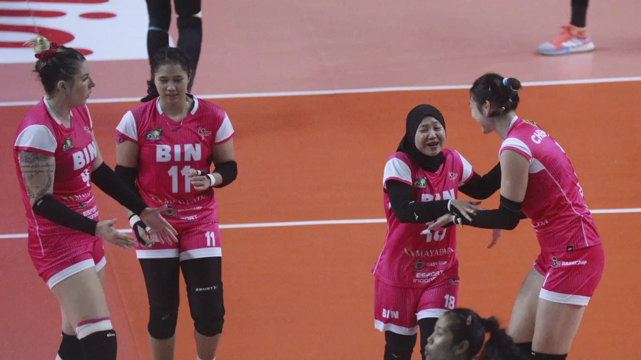 Jakarta BIN Vs Gresik Petrokimia Pupuk Indonesia di Final Four Proliga 2023
