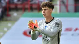 2. Kepa Arrizabalaga (80 Juta Euro) - Kiper asal Spanyol ini menjadi pengganti Thibaut Courtois yang hengkang dari Chelsea ke Real Madrid. Kepa Arrizabalaga dilabuhkan Chelsea dari Athletic Bilbao pada 2018 dengan transfer seharga 80 juta euro. (AFP/Rui Vieira/pool)