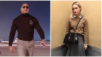 Selebriti Hollywood (sumber: Instagram/therock/brielarson)