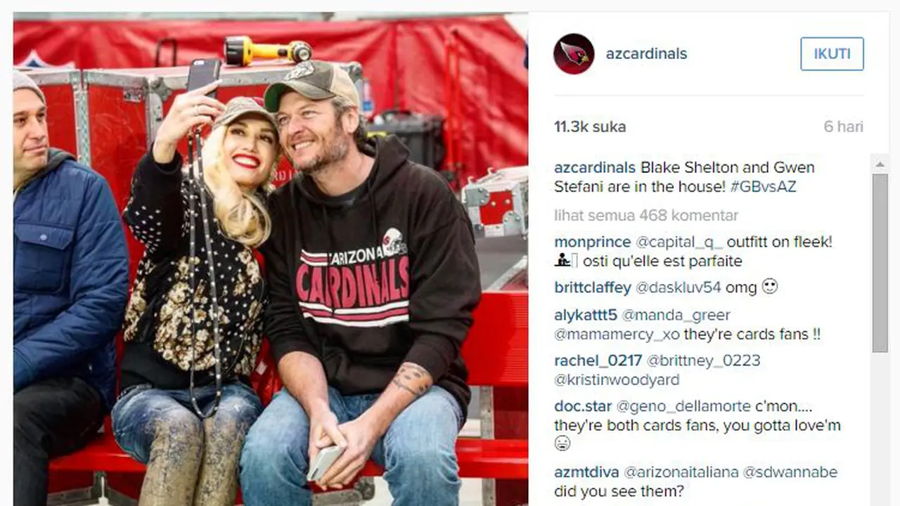 Gwen Stefani dan Blake Shelton