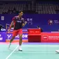 Ganda putra Indonesia Fajar Alfian/Muhammad Rian Ardianto lolos ke perempat final setelaj menumbangkan Andreas Sondergaard/Jesper Toft dari Denmark. Fajar/Rian menang 21-15 dan 21-8 di&nbsp;Olympic Sports Center Gymnasium, Kamis (19/19/2024). (foto: PP PBSI)