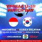 Timnas Indonesia U-19 melawan Timnas Korea Selatan U-19. (Dok SCM)