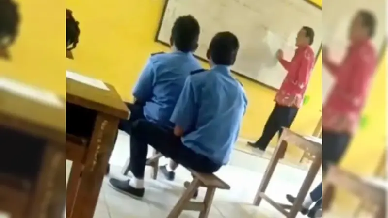 Asik Main Kuda-kudaan Saat Guru Mengajar, Aksi Siswa Ini Viral