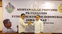 H. Zaenal Mutaqqin terpilih sebagai Ketua Umum Pengda Ferkushi Jawa Barat dalam acara Musyawarah Provinsi Federasi Kurash Indonesia