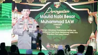 Kapolri Jenderal Listyo Sigit Prabowo menghadiri kegiatan peringatan Maulid Nabi Muhammad SAW 1444 Hijriah di Lapangan Bhayangkara, Jakarta Selatan, Selasa (18/10/2022). (Ist)